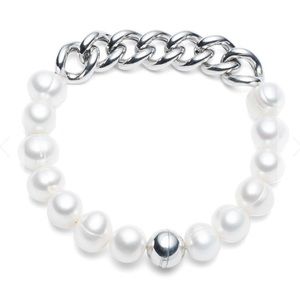 CAROLEE FRESHWATER PEARL CHAIN BRACELET NWOT